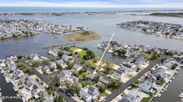 2117 Seagull Ter, Point Pleasant, NJ 08742 - aerial view of property's location with a nearby body of water and nearby suburban area