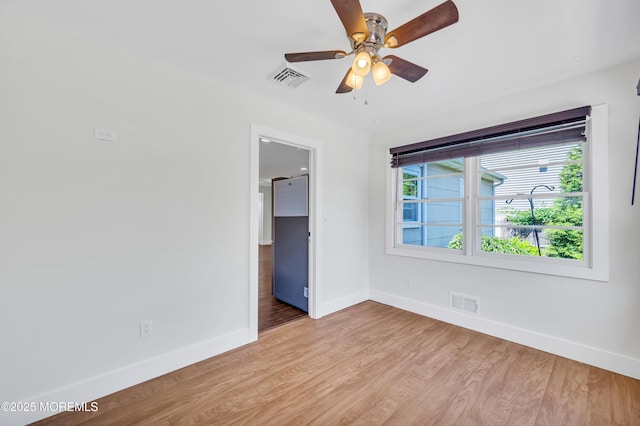 3132 Cohocton Ave, Point Pleasant, NJ 08742 - unfurnished room featuring baseboards, light wood-style floors, and ceiling fan