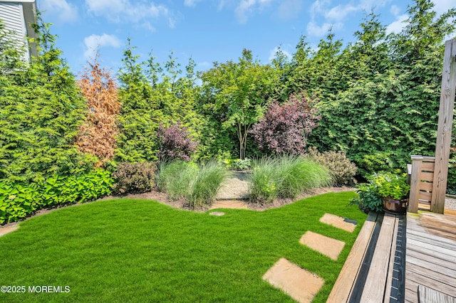 3132 Cohocton Ave, Point Pleasant, NJ 08742 - view of grassy yard featuring a deck