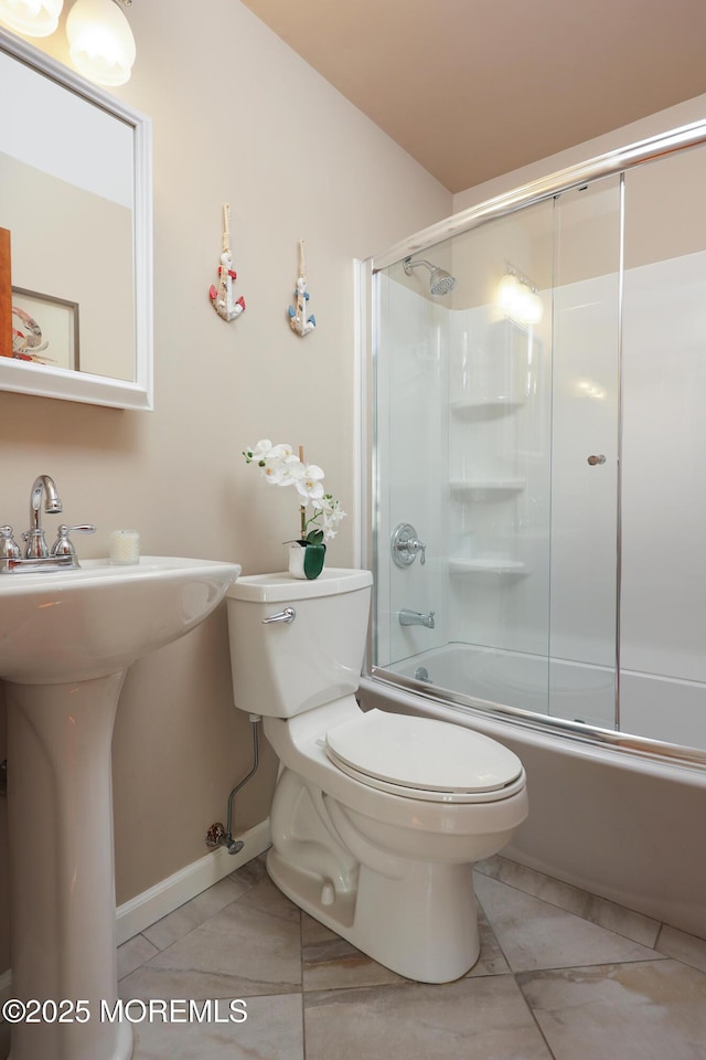 3 Watson Pl, Manasquan, NJ 08736 - full bath featuring combined bath / shower with glass door and tile patterned floors