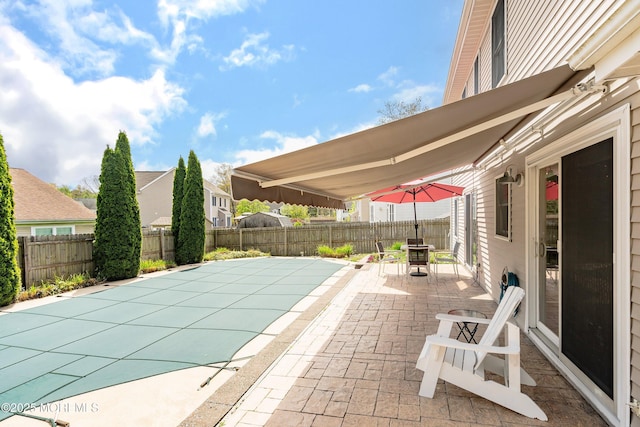 15 Tanglewood Dr, Barnegat, NJ 08005 - view of swimming pool with a patio, a fenced backyard, and outdoor dining area