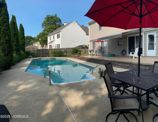 15 Tanglewood Dr, Barnegat, NJ 08005 - view of pool with a patio area, a fenced backyard, and outdoor dining area