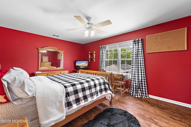 28 Hannah Lee Rd, Barnegat, NJ 08005 - bedroom featuring wood finished floors, baseboards, and a ceiling fan