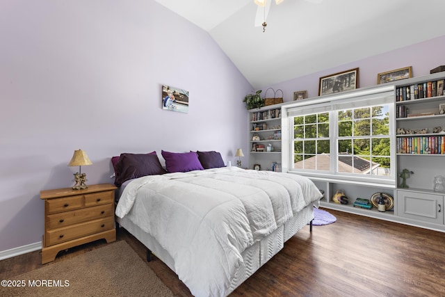28 Hannah Lee Rd, Barnegat, NJ 08005 - bedroom featuring lofted ceiling and wood finished floors