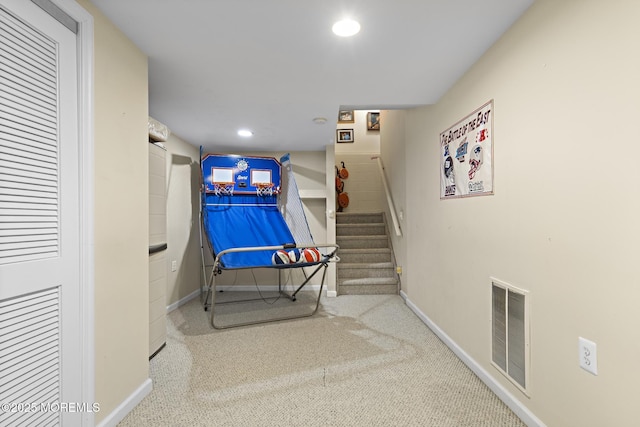 28 Hannah Lee Rd, Barnegat, NJ 08005 - playroom with baseboards, carpet floors, and recessed lighting