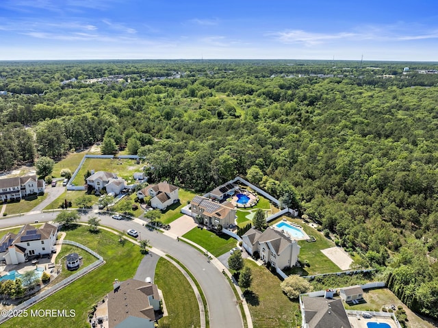 28 Hannah Lee Rd, Barnegat, NJ 08005 - aerial view of a forest and a pool area