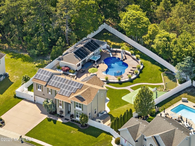 28 Hannah Lee Rd, Barnegat, NJ 08005 - aerial view of property and surrounding area featuring a pool