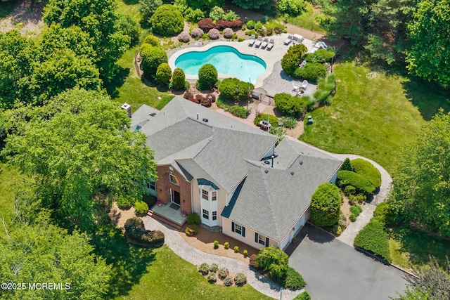 1 Yeger Dr, Upper Freehold, NJ 08501 - view from above of property with a pool