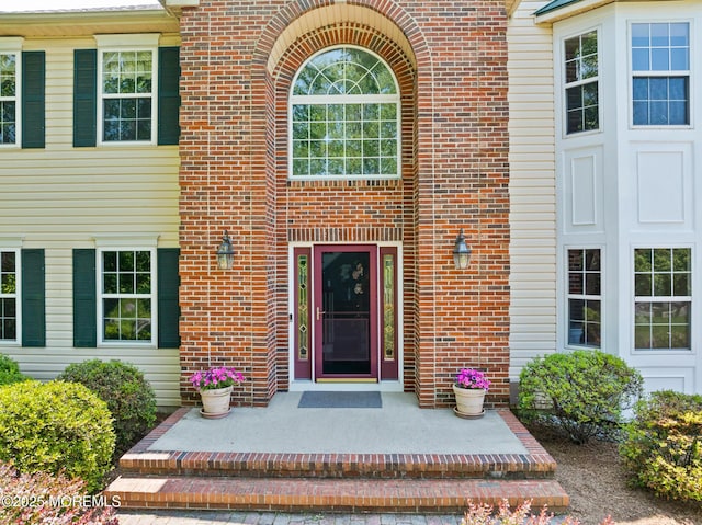 1 Yeger Dr, Upper Freehold, NJ 08501 - property entrance with brick siding