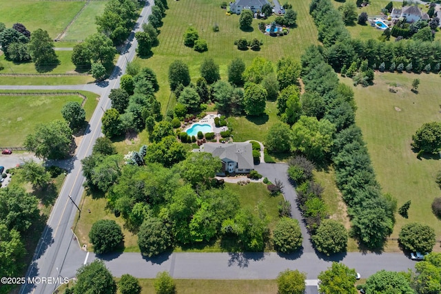 1 Yeger Dr, Upper Freehold, NJ 08501 - aerial view of sparsely populated area with a pool