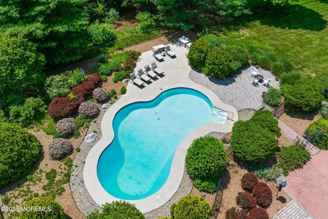 1 Yeger Dr, Upper Freehold, NJ 08501 - aerial view of a pool
