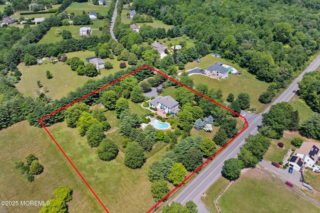 1 Yeger Dr, Upper Freehold, NJ 08501 - aerial view of property's location featuring property boundaries highlighted