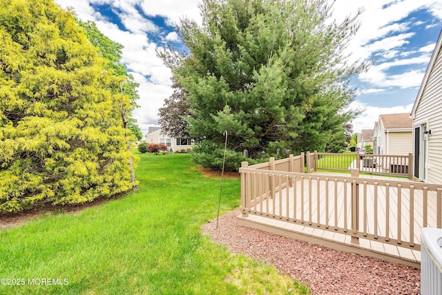 21 Turnbridge, Manchester, NJ 08759 - view of green lawn featuring a wooden deck