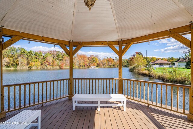 21 Turnbridge, Manchester, NJ 08759 - dock area with a deck with water view and view of scattered trees