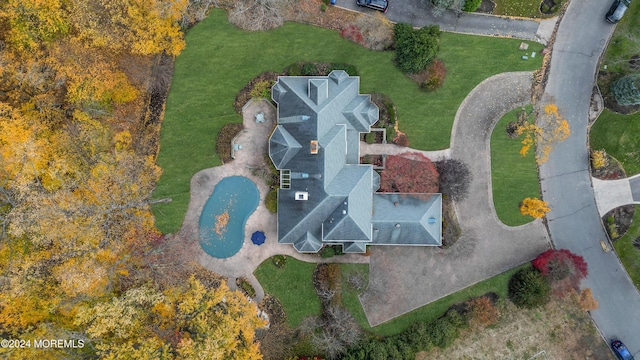 34 Bruns Rd, West Allenhurst, NJ 07711 - aerial view of a pool