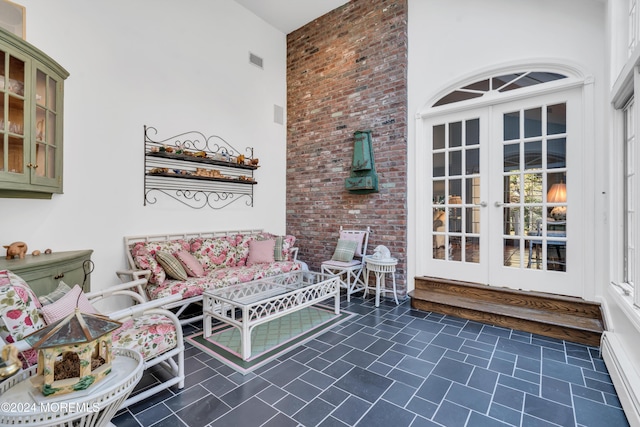 34 Bruns Rd, West Allenhurst, NJ 07711 - view of patio with french doors and baseboard heating