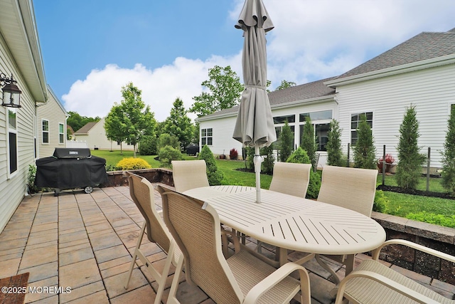 46 Rockland St, Barnegat, NJ 08005 - view of patio / terrace with outdoor dining space and grilling area