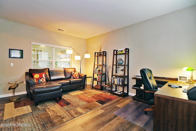 46 Rockland St, Barnegat, NJ 08005 - office area featuring wood finished floors and baseboards
