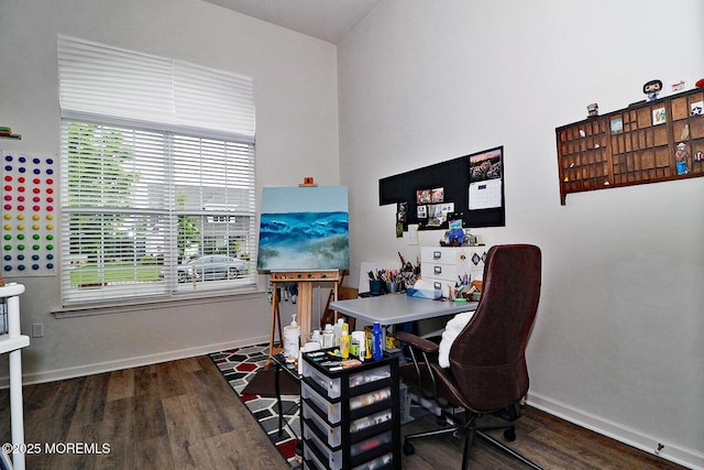 46 Rockland St, Barnegat, NJ 08005 - home office with wood finished floors, baseboards, and plenty of natural light