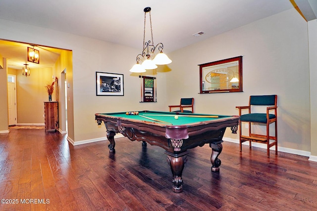46 Rockland St, Barnegat, NJ 08005 - playroom featuring wood finished floors, pool table, and baseboards