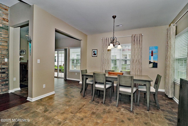 46 Rockland St, Barnegat, NJ 08005 - dining room with a chandelier and baseboards