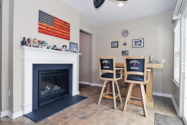 46 Rockland St, Barnegat, NJ 08005 - dining space featuring baseboards, plenty of natural light, and ceiling fan