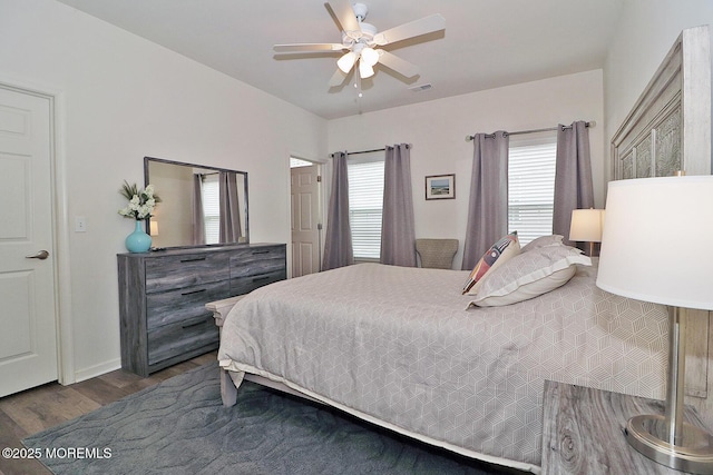 46 Rockland St, Barnegat, NJ 08005 - bedroom featuring wood finished floors, ceiling fan, and baseboards