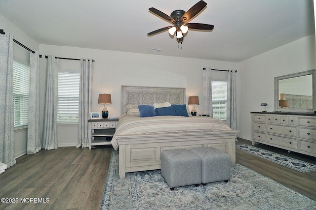 46 Rockland St, Barnegat, NJ 08005 - bedroom featuring wood finished floors, baseboards, and ceiling fan