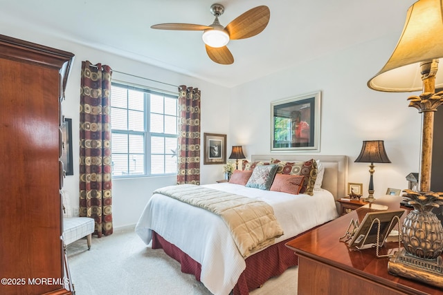 85 Briarwood Dr, Little Egg Harbor, NJ 08087 - bedroom featuring light colored carpet and ceiling fan