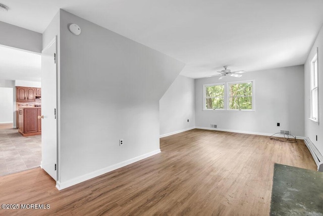 25 Overhill Rd, Ocean Twp, NJ 07712 - bonus room featuring ceiling fan, light wood finished floors, and baseboards