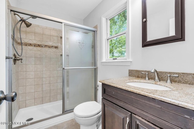 25 Overhill Rd, Ocean Twp, NJ 07712 - full bath featuring vanity, a stall shower, and toilet