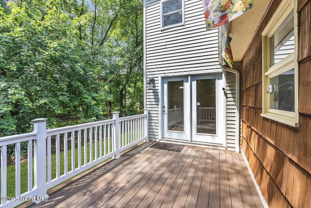 25 Overhill Rd, Ocean Twp, NJ 07712 - view of wooden deck