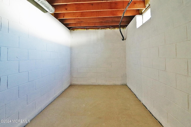 406 River Ter, Toms River, NJ 08755 - below grade area with concrete block wall and light carpet