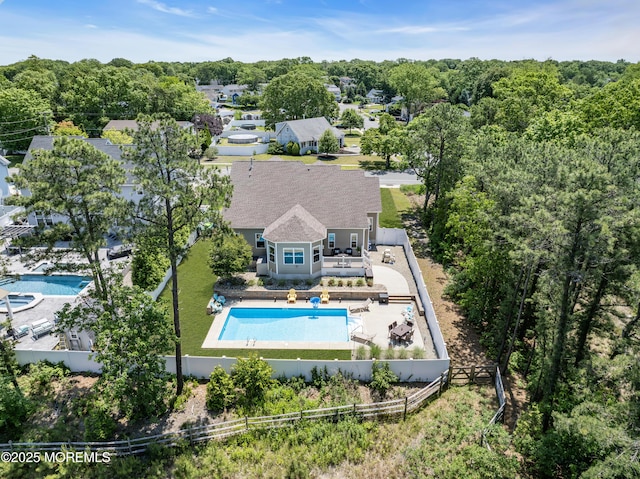 342 Old Squan Rd, Brick, NJ 08724 - aerial view of property and surrounding area with a pool