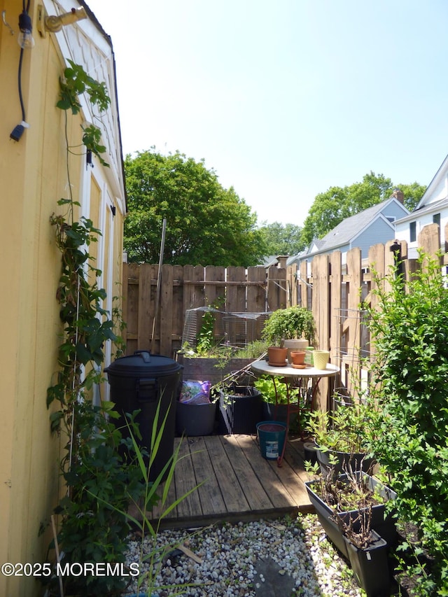 91 Center Ave, Atlantic Highlands, NJ 07716 - view of wooden terrace