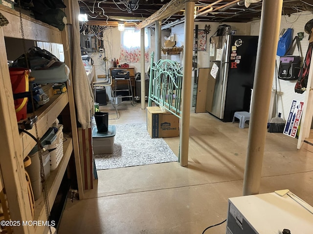 91 Center Ave, Atlantic Highlands, NJ 07716 - below grade area featuring freestanding refrigerator