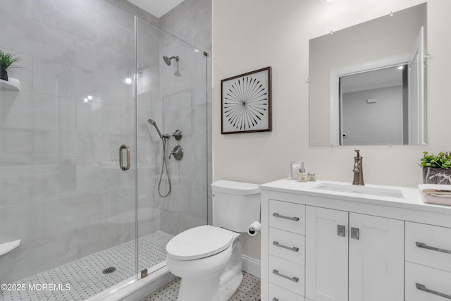 516 13th Ave, Belmar, NJ 07719 - bathroom featuring vanity and a shower stall