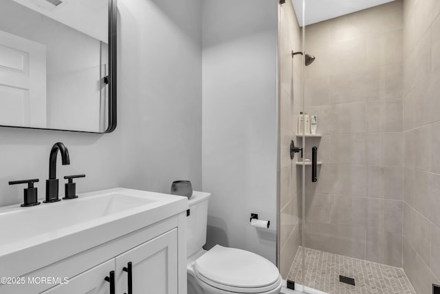 108 Drs James Parker Blvd Unit D8, Red Bank, NJ 07701 - bathroom with toilet, a tile shower, and vanity