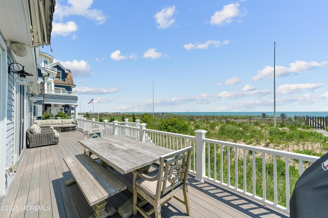 1055 Ocean Ave, Mantoloking, NJ 08738 - deck featuring outdoor dining space