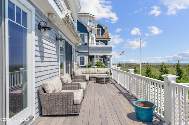 1055 Ocean Ave, Mantoloking, NJ 08738 - deck featuring an outdoor hangout area