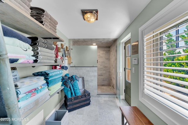 1055 Ocean Ave, Mantoloking, NJ 08738 - walk in closet featuring stone tile floors