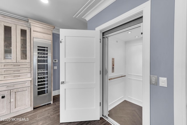 1055 Ocean Ave, Mantoloking, NJ 08738 - closet featuring beverage cooler and elevator
