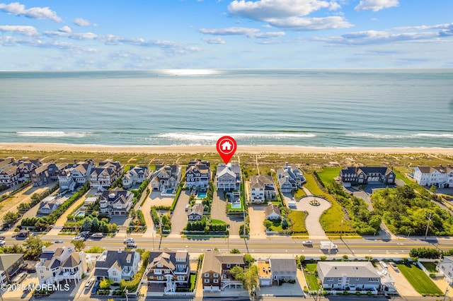 1055 Ocean Ave, Mantoloking, NJ 08738 - aerial view of residential area featuring expansive beach