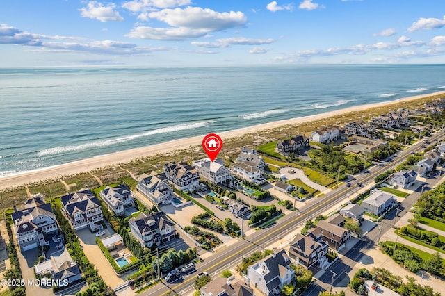 1055 Ocean Ave, Mantoloking, NJ 08738 - aerial perspective of suburban area featuring extended coastline