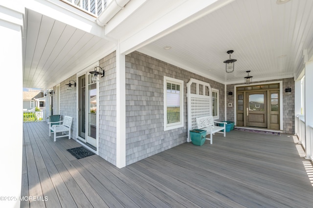1055 Ocean Ave, Mantoloking, NJ 08738 - view of wooden porch