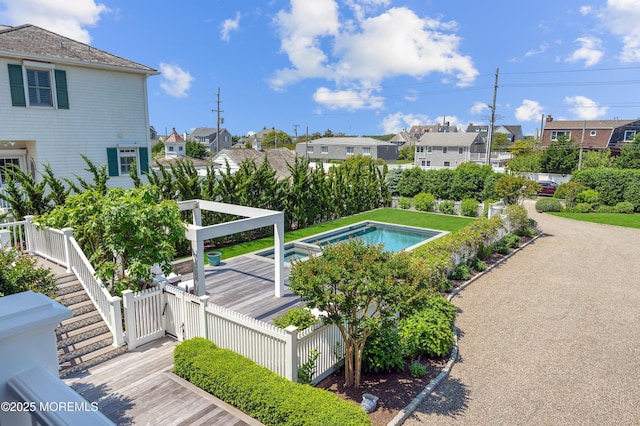 1055 Ocean Ave, Mantoloking, NJ 08738 - view of swimming pool featuring a residential view