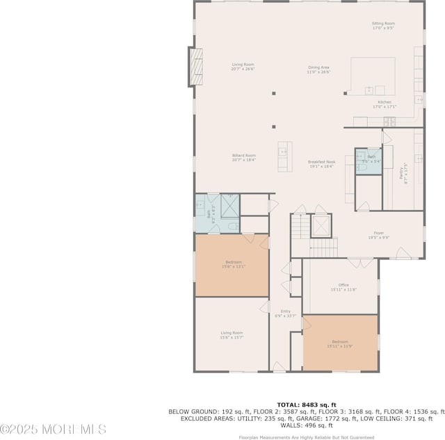 1055 Ocean Ave, Mantoloking, NJ 08738 - room layout