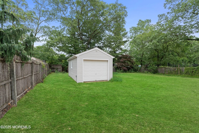 53 Burnt Tavern Rd, Brick, NJ 08724 - view of yard featuring an outbuilding and a detached garage