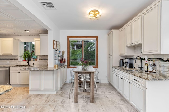 29 Grand Ave, Atlantic Highlands, NJ 07716 - kitchen featuring dishwasher, a sink, and tasteful backsplash