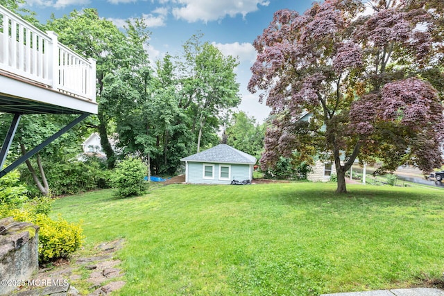 29 Grand Ave, Atlantic Highlands, NJ 07716 - view of grassy yard featuring view of wooded area